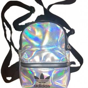 Adidas silver backpack